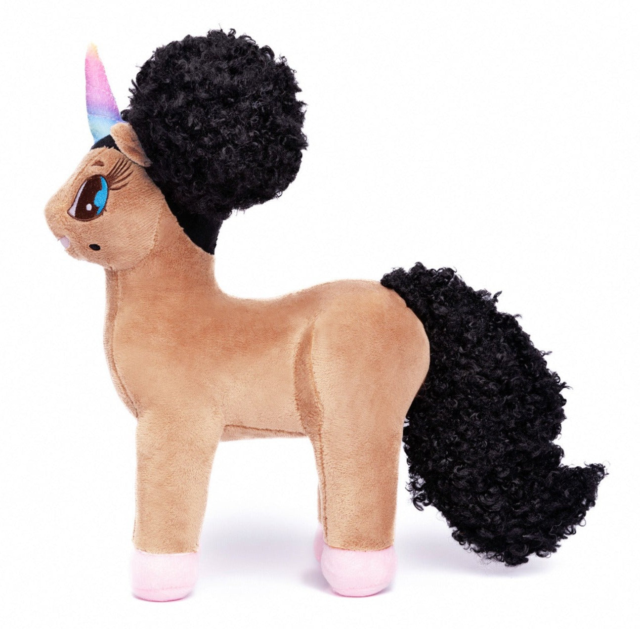 Mia Black Unicorn Plush Toy - 12 inch