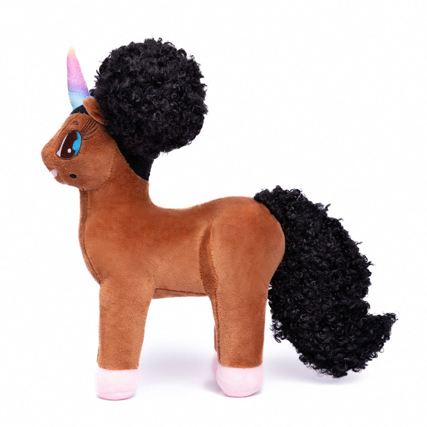Tiffany Black Unicorn Plush Toy - 12 inch