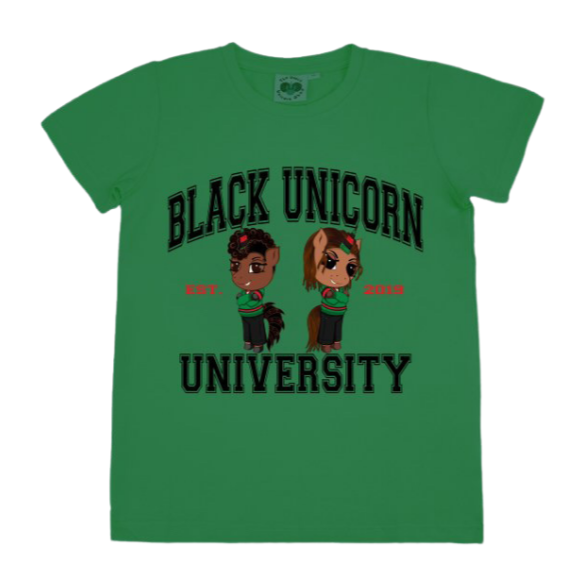 Michael Black Unicorn University Doll Green, Black, and Red - 14 inch