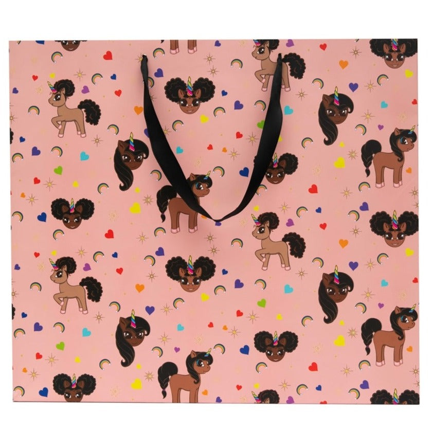 Gift Bag - Pink Signature Print Jumbo Horizontal